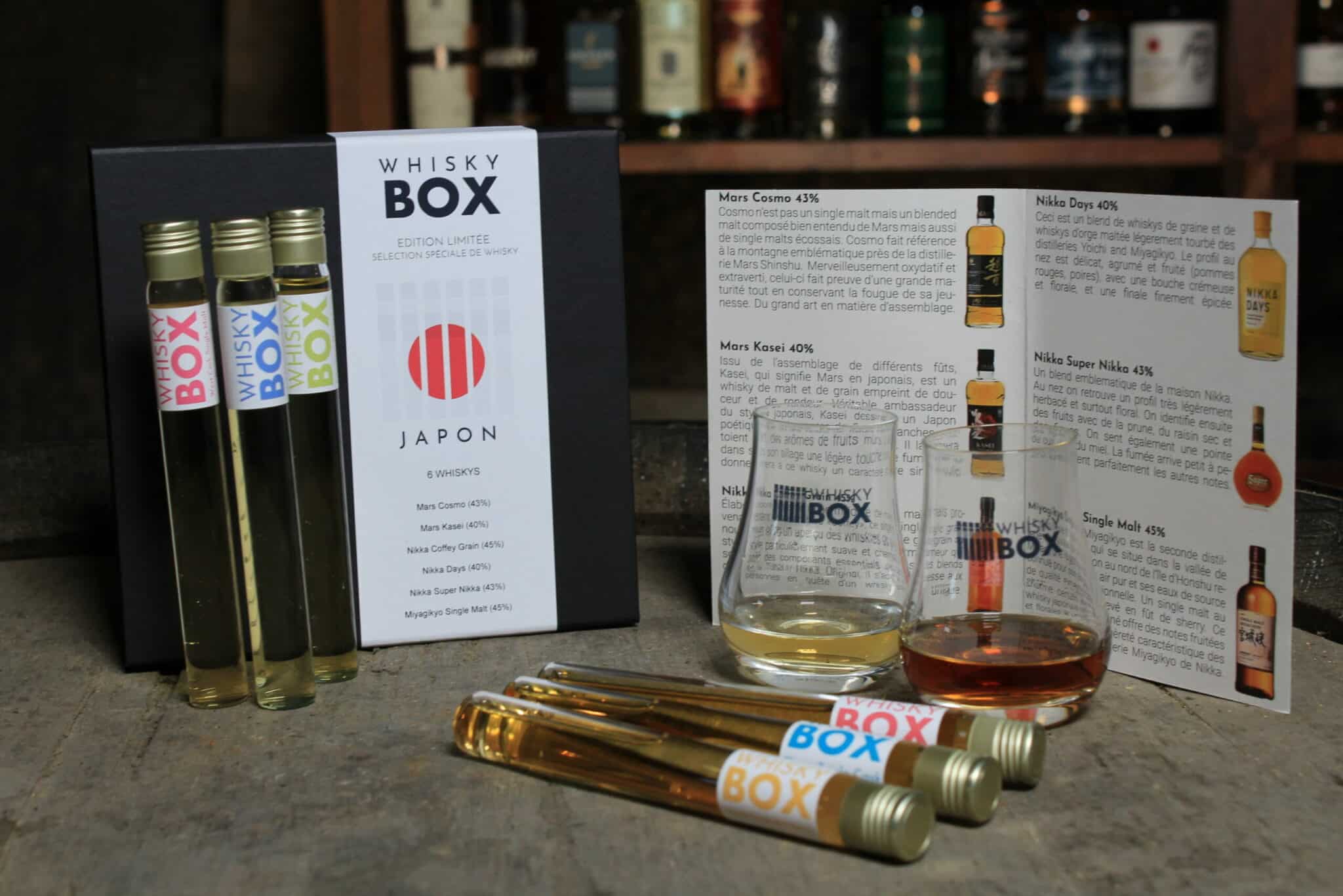 Coffret dégustation whisky japonais - voyage au cœur du Japon !